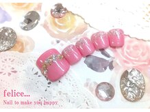 ネイルサロン フェリーチェ(felice)/【定額フットネイル】¥8500