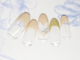 ハートフレンチネイル