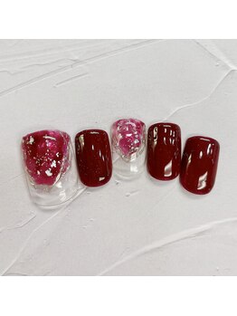 ネイルアンドまつげ リュフェール 五反田(Nail Lufaire)/footボルドーミラー