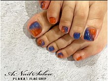エーネイルサロン プラーカ本店(A-Nail Salon)/オレンジ×ブルー