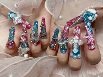 ベリッシモォセンスアーレ/ラメWグラデ[大久保/ネイル]