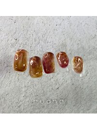 ピンクブラウンニュアンス