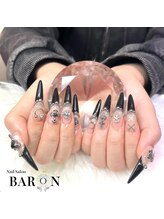 バロン 新宿店(BARON)/クール系黒フレンチ☆:*+..:+