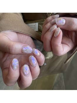 オーロラ ミラーネイル