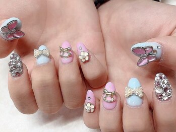 サロン ウネルマ 小郡店(salon UNELMA)の写真/カラー・パーツ豊富♪マグネット¥5190/アートやり放題¥10190/パーツつけ放題¥12490~