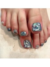 グラマラス アンジェアイ 荻窪店(glamourous ange eye)/大理石ネイル