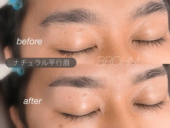 ブローム 目黒店(BROHM)/似合わせナチュラル平行眉