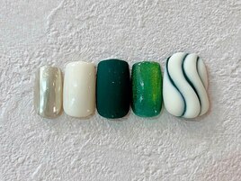 ぷっくりマットネイル