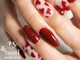 ボルドーネイル ハートネイル