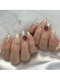 バレンタイン/バラ/ドット