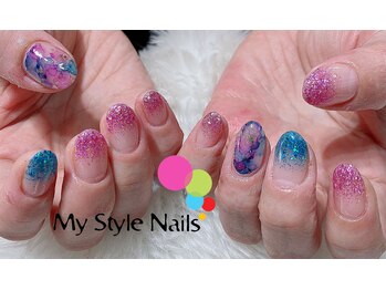 マイ スタイル ネイルズ(My Style Nails)/プレミアムラメグラデーション