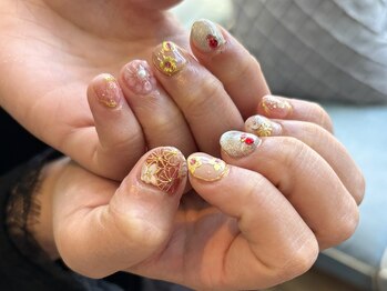 ラピス(Lapis)/お花/ぷっくりお花/ミラー