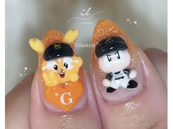 イル 京都河原町店の写真/強度のある長さ出しで手描きアートや3D/キャラクターネイル/推しネイル/痛ネイルなども再現力高くご提供◎