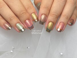 秋色ミラーフレンチ