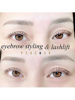 ピーコック(peacock)/アイブロウandまつ毛パーマ