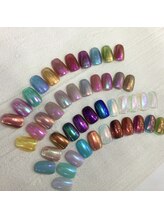ネイルチップス オプシアミスミ店(NAIL TIPS)/オーロラミラーネイル☆