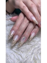 ディバネイル(Diva_nail.$)/うねうねフレンチ☆
