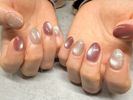 ちゅるキラミックスネイル