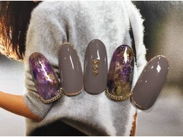 秋色ニュアンスネイル