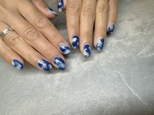 エンジェリック カラーズ(Angelic colors)/マーブルネイル☆ネイビー