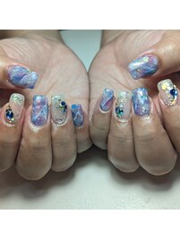 大理石ネイル