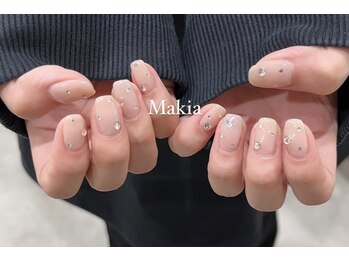 マキア(Makia)/ワンカラー+ストーン追加