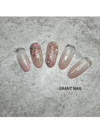 大串施術☆お花ネイル