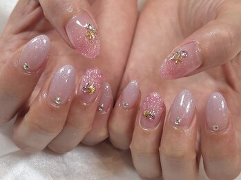 人魚の鱗ネイル