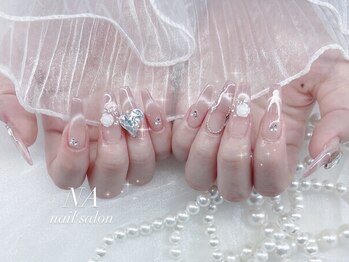 ナネイルサロン(NA nail salon)の写真/【ワンホン/韓国ネイル専門店】可愛いキラキラネイルがたくさん!豊富なパーツ・カラーで理想のお手元に◎