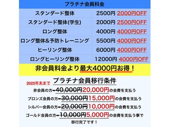いわながスポーツ整体院/プラチナ会員