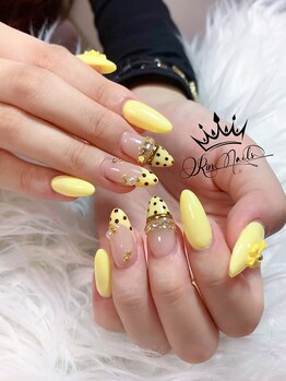 リンネイル 名古屋新栄町店(Rin.Nails)/長さ出し持ち込み手描きアート
