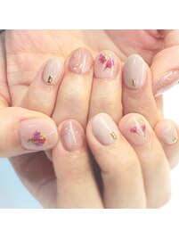 押し花ネイル