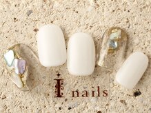 アイネイルズ 町田店(I nails)/砂浜クリアシェル 7480円
