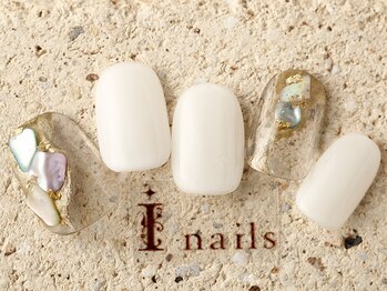 アイネイルズ 町田店(I nails)/砂浜クリアシェル 7480円