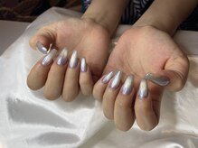 ネイル スタジオ ブルーミー(Bloomy)/ホワイトミラー×マグネット