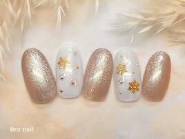 雪の結晶ネイル/パラジェル