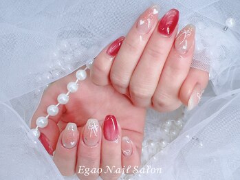 エガオネイルサロン 錦糸町店(EGAO NAIL SALON)/♪長さだし持ち込みデザイン♪
