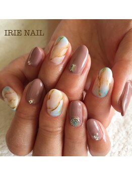 アイリーネイル(IRIE NAIL)/ジェル　手描き４本アート