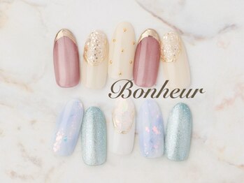 ボヌール(Bonheur)の写真/ワンカラー/グラデーション/アートなどメニュー豊富にご用意♪手軽にネイルを楽しみたい方や初めての方に◎