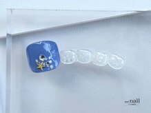 アンドラッシュ アンドネイル 本郷三丁目駅前店(and lash/and nail)/フット1本アート/定額シンプル