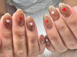 ハートホロネイル