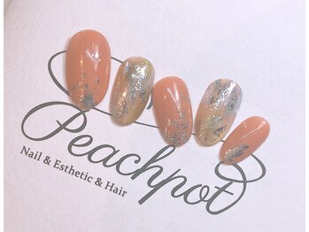 ピーチポット/シェラックシンプルアート5500円