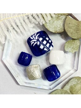 サロンR/パイナップル柄ネイル