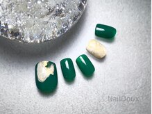 ネイル ドゥ 岡山駅前店(Nail Doux)/グリーンニュアンスフットネイル