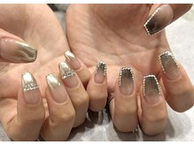 スワローネイルアイ(swallow nail eye)/ストーン×ミラーグラデ