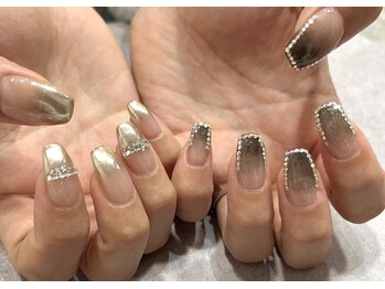 スワローネイルアイ(swallow nail eye)/ストーン×ミラーグラデ