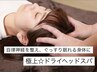 【寝ても疲れが取れない方に◎】ドライヘッド30分＋本格タイ古式70分計100分