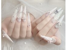 ゴテかわ(GOTE KAWA)/ツイード、ハートネイル