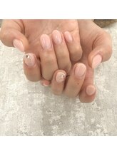 アンダーバーホワイト 大阪上本町店(_WHITE)/ハートネイル