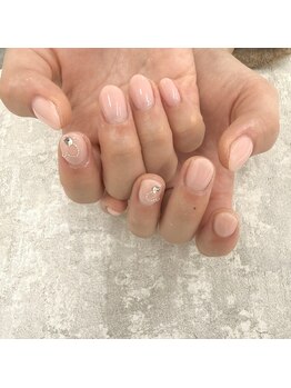 アンダーバーホワイト 大阪上本町店(_WHITE)/ハートネイル